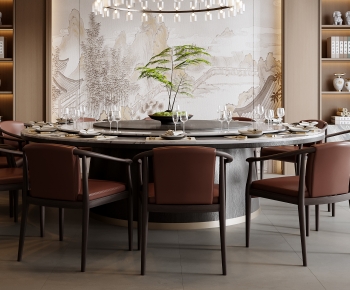 New Chinese Style Dining Table And Chairs-ID:989669087
