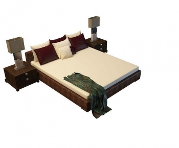 Modern Double Bed-ID:984329948