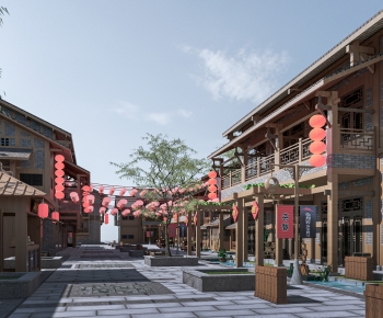 新中式古镇商业街-ID:877655034
