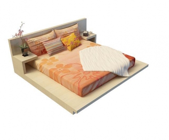 Modern Double Bed-ID:968411099