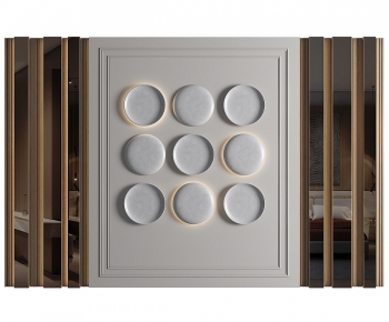 New Chinese Style TV Wall-ID:901770119