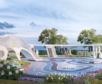 现代景观公园口袋公园-ID:838362935