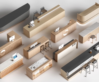 Modern Reception Desk-ID:704791078