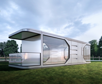 现代太空舱民宿小屋外观-ID:427472112