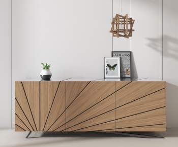 Wabi-sabi Style Entrance Cabinet-ID:183058023