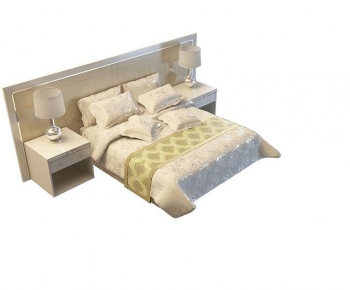 Modern Double Bed-ID:143740247