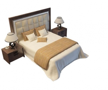 Simple European Style Double Bed-ID:462711102