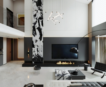 Modern A Living Room-ID:449065921