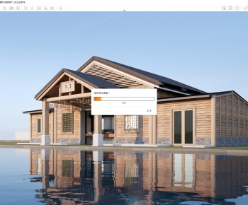 新中式公共厕所卫生间建筑-ID:207675932
