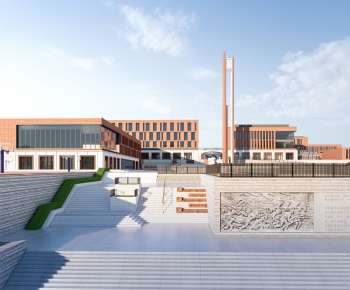 Modern School Building-ID:231235986