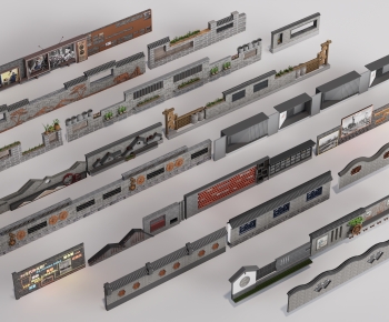 New Chinese Style Landscape Wall-ID:929394965