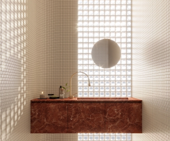 Nordic Style Bathroom Cabinet-ID:934149988