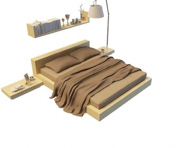 Modern Double Bed-ID:571058036