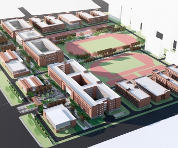 Modern Architectural Bird's-eye View Planning-ID:440918923