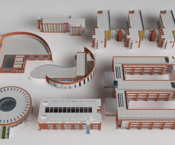 Modern School Building-ID:200886015