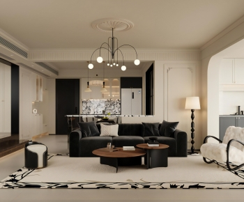 French Style A Living Room-ID:118834973