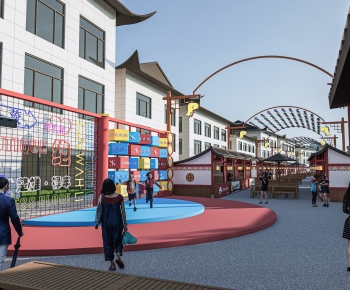 New Chinese Style Commercial Street-ID:635236984