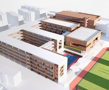 Modern Architectural Bird's-eye View Planning-ID:858599907