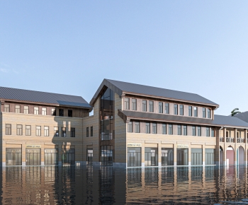 New Chinese Style Appearance Of Commercial Building-ID:441967964