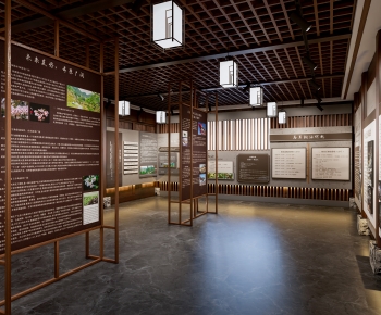New Chinese Style Exhibition Hall-ID:446670151