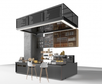 现代咖啡店吧台-ID:446652895