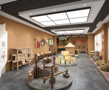 New Chinese Style Exhibition Hall-ID:183549881