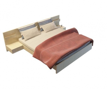 Modern Double Bed-ID:502893924