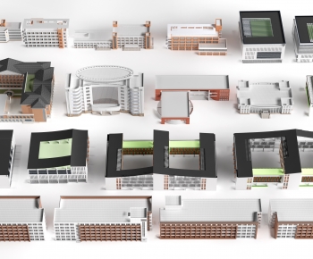 Modern School Building-ID:757436996