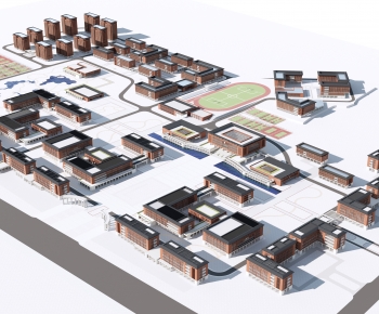 Modern School Building-ID:180336003