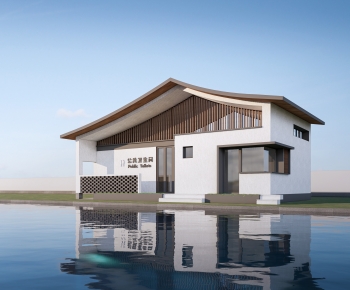 新中式公共厕所卫生间建筑-ID:788026092