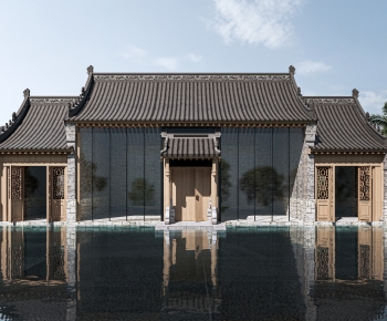 中式古建筑外观-ID:869956026