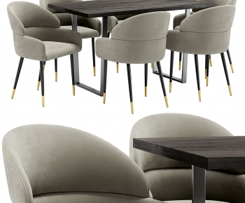 Modern Dining Table And Chairs-ID:197170978
