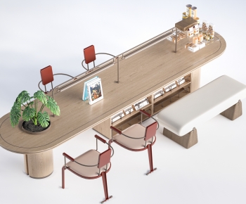 Modern Computer Desk And Chair-ID:873476034