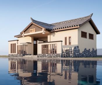 新中式公共厕所卫生间建筑-ID:821359285