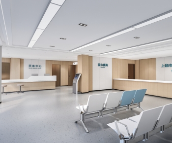 Modern Hospital Hall-ID:999305962