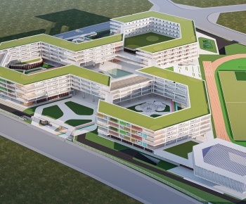 Modern Architectural Bird's-eye View Planning-ID:705334902