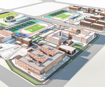 Modern Architectural Bird's-eye View Planning-ID:621598011