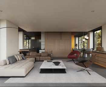 Modern A Living Room-ID:181844957