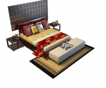 Modern Double Bed-ID:446348916