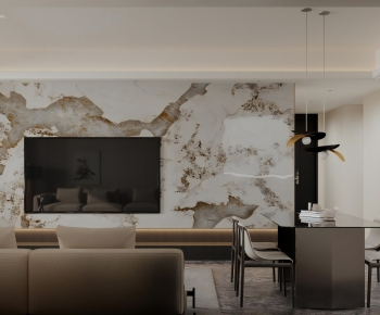 Modern A Living Room-ID:608411071