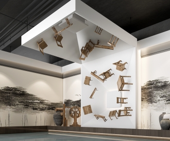 New Chinese Style Exhibition Hall-ID:908982041