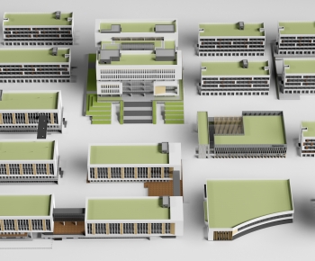 Modern School Building-ID:957386974