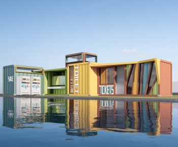 Modern Appearance Of Commercial Building-ID:800879009