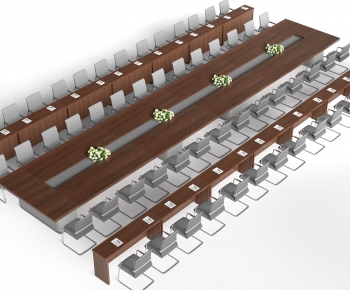 New Chinese Style Conference Table-ID:684262041