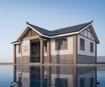 新中式公共厕所卫生间建筑-ID:484627014