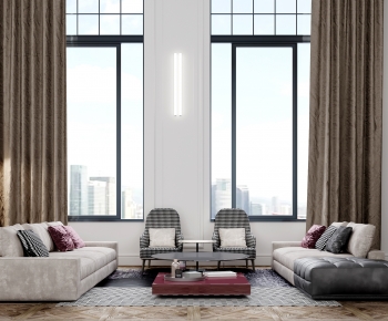 Modern A Living Room-ID:451407913