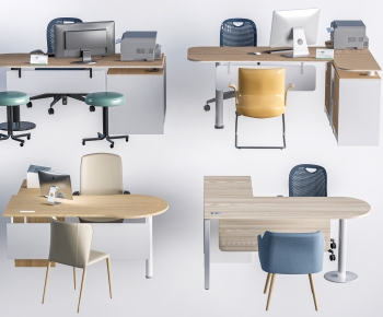 Modern Office Desk And Chair-ID:922271979