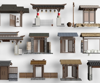 Chinese Style Facade Element-ID:693873882