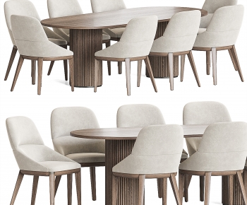 Modern Dining Table And Chairs-ID:609224082