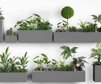 现代外摆绿植花箱组合-ID:905354981